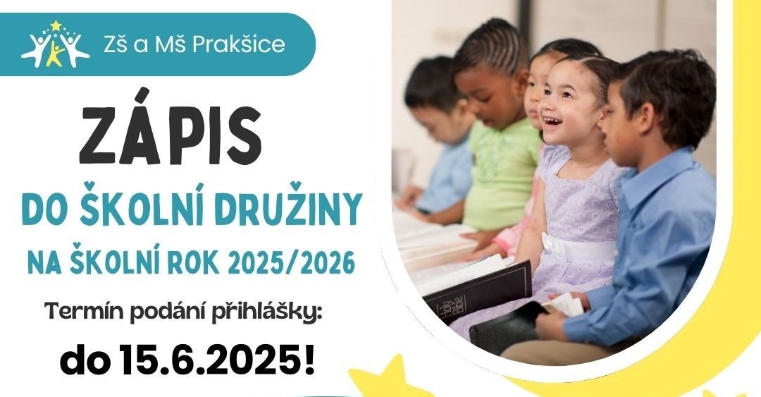 Zápis do školní družiny na šk. rok 2025/2026