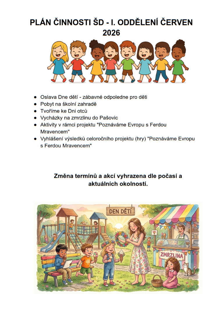 plán činnosti